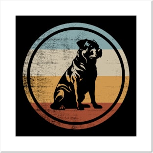 Retro Style Vintage Design Tosa Inu Dog Posters and Art